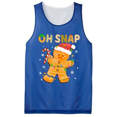 Gingerbread Oh Snap Christmas Cookie Costume Baking Team Funny Gift Mesh Reversible Basketball Jersey Tank