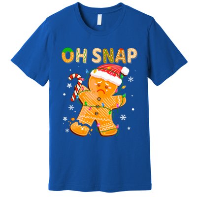 Gingerbread Oh Snap Christmas Cookie Costume Baking Team Funny Gift Premium T-Shirt