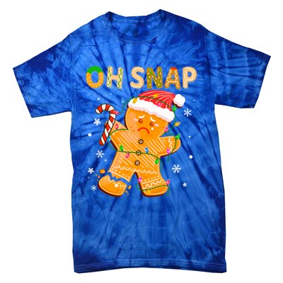 Gingerbread Oh Snap Christmas Cookie Costume Baking Team Funny Gift Tie-Dye T-Shirt