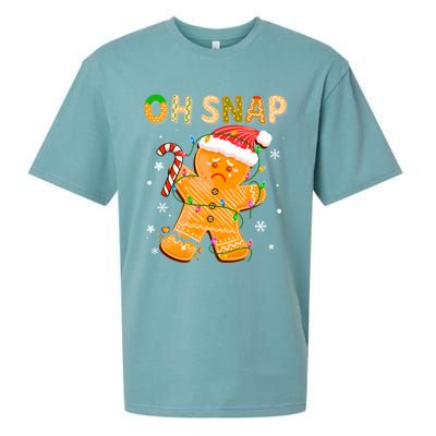 Gingerbread Oh Snap Christmas Cookie Costume Baking Team Funny Gift Sueded Cloud Jersey T-Shirt