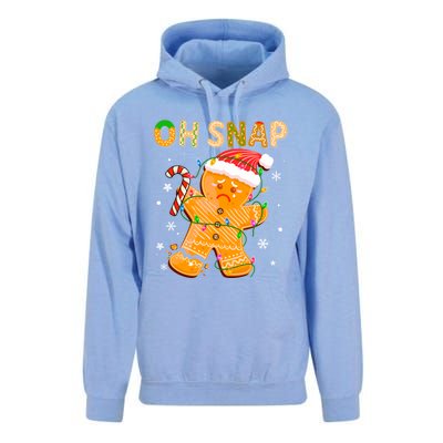 Gingerbread Oh Snap Christmas Cookie Costume Baking Team Funny Gift Unisex Surf Hoodie