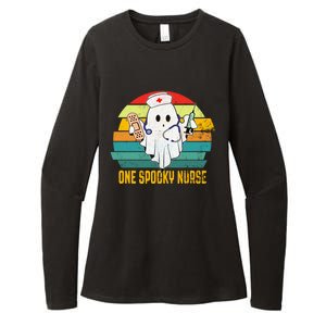 Ghosts One Spooky Nurse Halloween Nurse Fall Scrub Rn Gift Womens CVC Long Sleeve Shirt