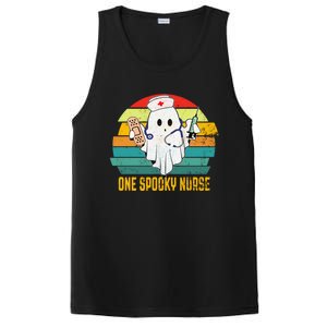 Ghosts One Spooky Nurse Halloween Nurse Fall Scrub Rn Gift PosiCharge Competitor Tank