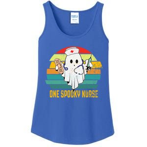 Ghosts One Spooky Nurse Halloween Nurse Fall Scrub Rn Gift Ladies Essential Tank