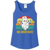 Ghosts One Spooky Nurse Halloween Nurse Fall Scrub Rn Gift Ladies Essential Tank