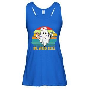 Ghosts One Spooky Nurse Halloween Nurse Fall Scrub Rn Gift Ladies Essential Flowy Tank