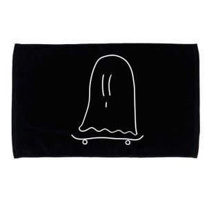 Ghost On Skateboard: Hauntingly Rad Adventures Funny Gift Microfiber Hand Towel