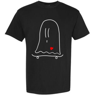 Ghost On Skateboard: Hauntingly Rad Adventures Gift Garment-Dyed Heavyweight T-Shirt