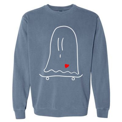 Ghost On Skateboard: Hauntingly Rad Adventures Gift Garment-Dyed Sweatshirt