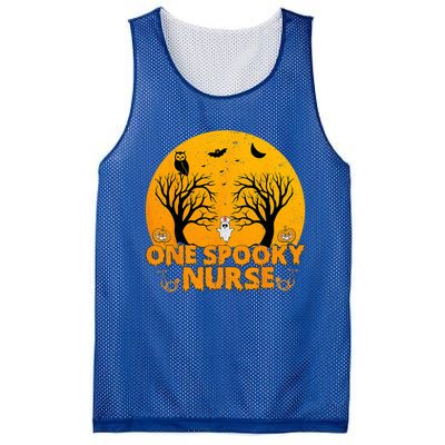 Ghosts One Spooky Nurse Halloween Nurse Fall Scrub Rn Meaningful Gift Mesh Reversible Basketball Jersey Tank