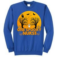 Ghosts One Spooky Nurse Halloween Nurse Fall Scrub Rn Gift Tall Sweatshirt