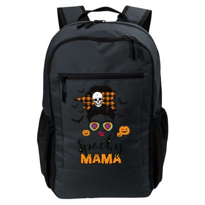 Groovy One Spooky Mama Messy Bun For Halloween Momster Daily Commute Backpack