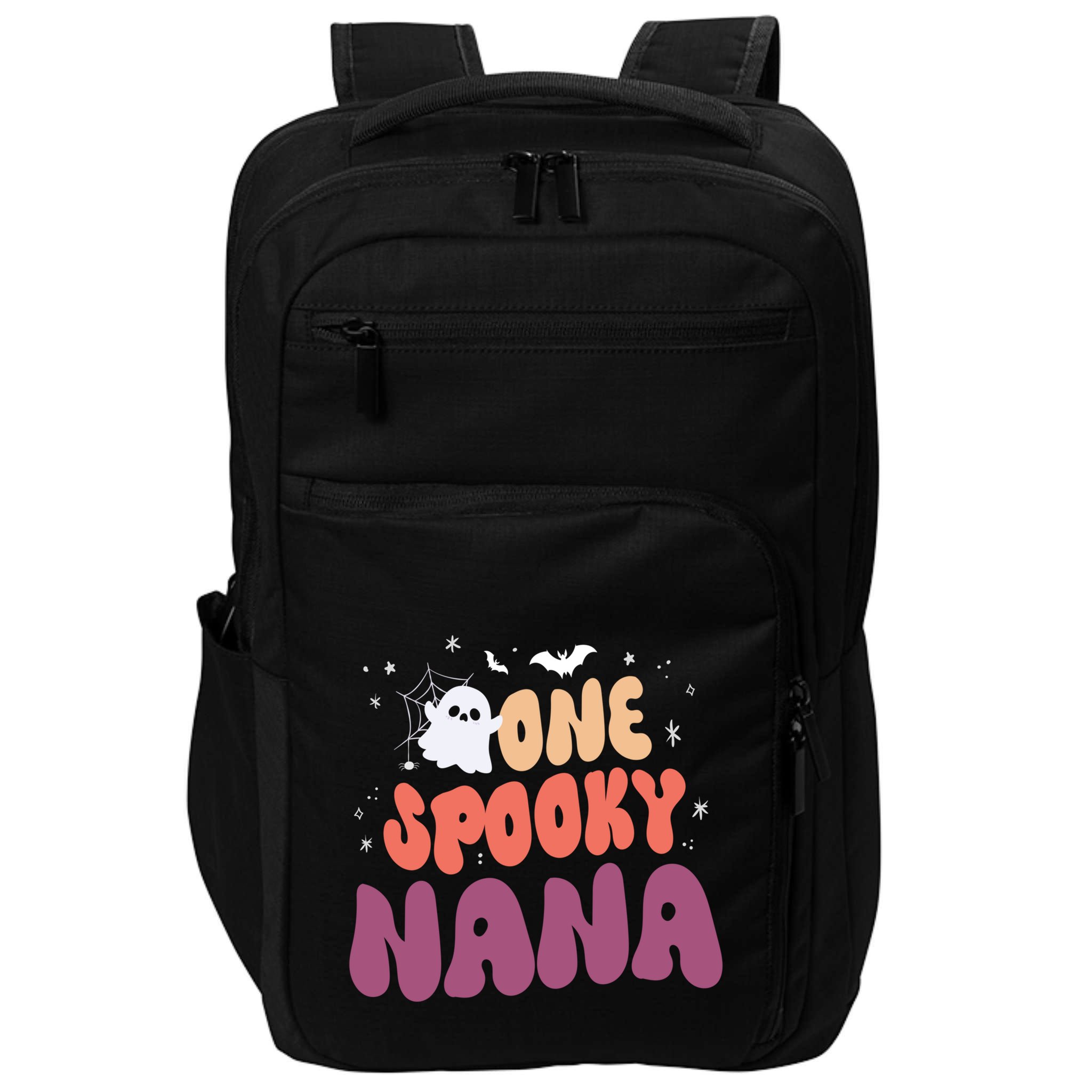 Groovy One Spooky Nana Boo Ghost Halloween Pumpkin Great Gift Impact Tech Backpack