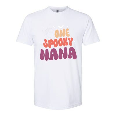 Groovy One Spooky Nana Boo Ghost Halloween Pumpkin Great Gift Softstyle CVC T-Shirt