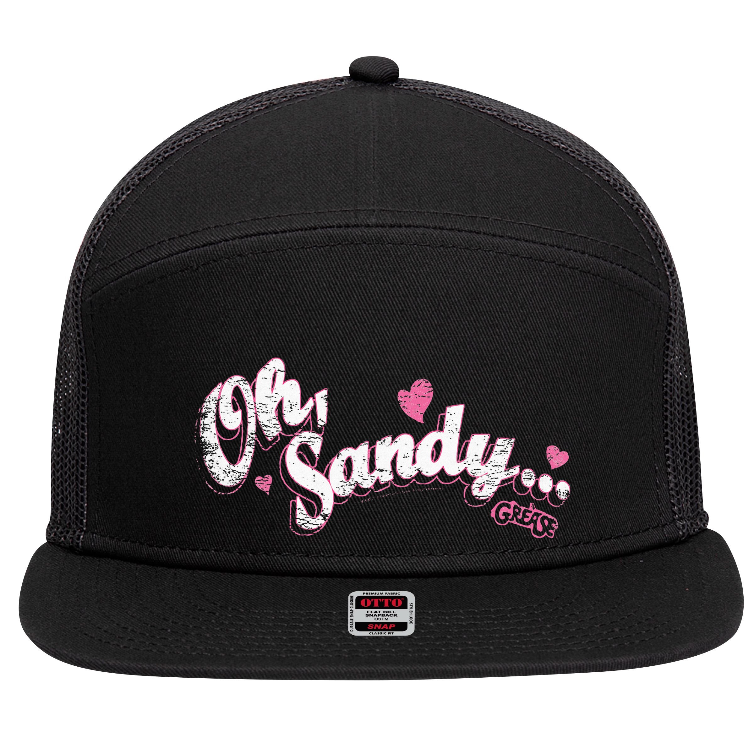 Grease Oh Sandy 7 Panel Mesh Trucker Snapback Hat