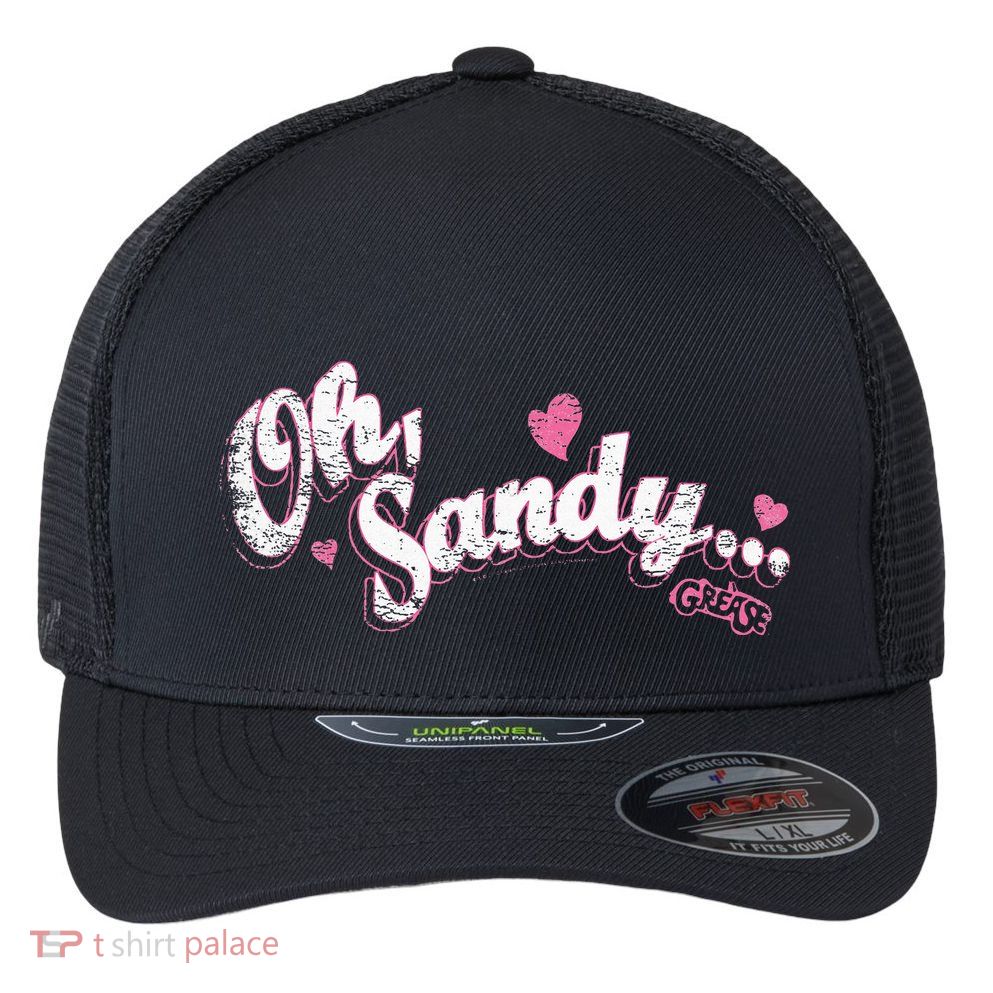 Grease Oh Sandy Flexfit Unipanel Trucker Cap