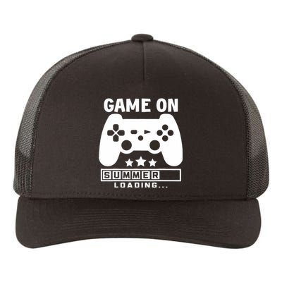 Game On Summer Loading Last Day Of School, Hello Summer Yupoong Adult 5-Panel Trucker Hat