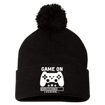 Game On Summer Loading Last Day Of School, Hello Summer Pom Pom 12in Knit Beanie