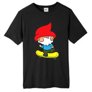 Gnome On Skateboard Cute Gnome Skateboarding Premium Tall Fusion ChromaSoft Performance T-Shirt