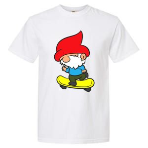 Gnome On Skateboard Cute Gnome Skateboarding Premium Garment-Dyed Heavyweight T-Shirt