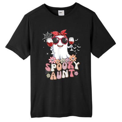 Groovy One Spooky Aunt Retro Ghost Witch Mom Halloween Gift Tall Fusion ChromaSoft Performance T-Shirt