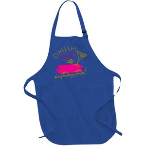 Ggt Oh Sip It’s My Birthday Trip Fill In The Blank Martini Meaningful Gift Full-Length Apron With Pockets