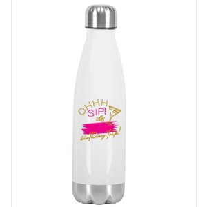 Ggt Oh Sip It’s My Birthday Trip Fill In The Blank Martini Meaningful Gift Stainless Steel Insulated Water Bottle