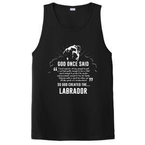 God Once Said Labrador Retriever Dog Gift PosiCharge Competitor Tank