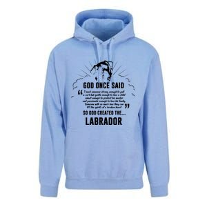 God Once Said Labrador Retriever Dog Gift Unisex Surf Hoodie