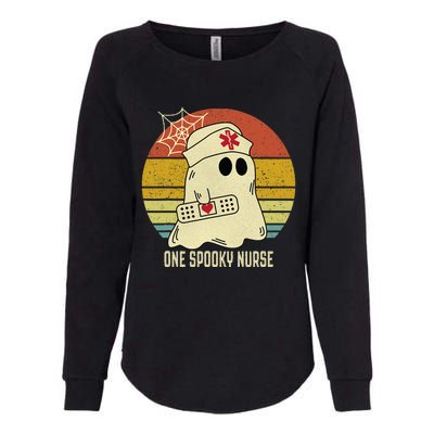 Ghosts One Spooky Nurse Halloween Nurse Fall Scrub RN Womens California Wash Sweatshirt