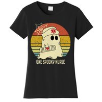 Ghosts One Spooky Nurse Halloween Nurse Fall Scrub RN Women's T-Shirt