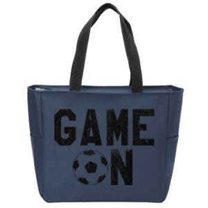 Game On Soccer Soccer Apparel Zip Tote Bag