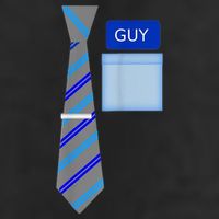 Guy Office Suit And Tie Costume 7 Panel Mesh Trucker Snapback Hat