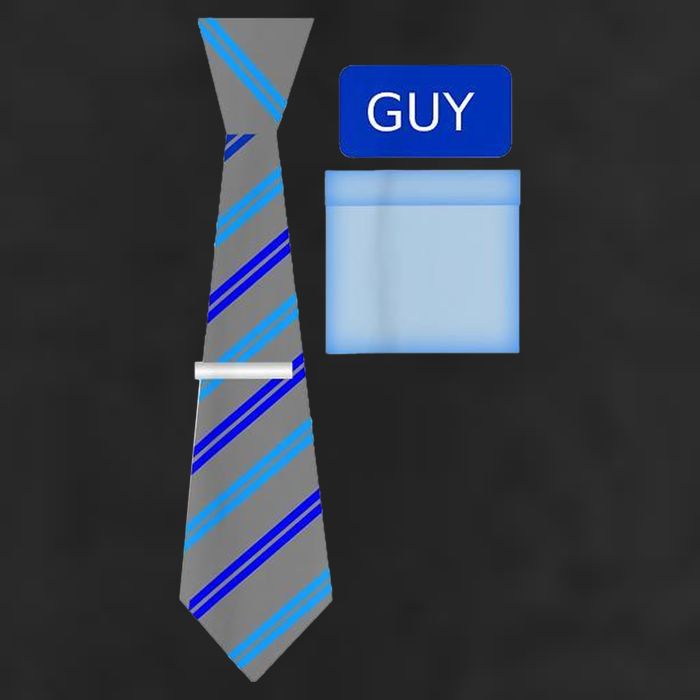 Guy Office Suit And Tie Costume 7 Panel Mesh Trucker Snapback Hat