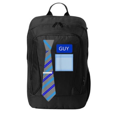 Guy Office Suit And Tie Costume City Backpack