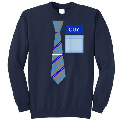 Guy Office Suit And Tie Costume Tall Sweatshirt