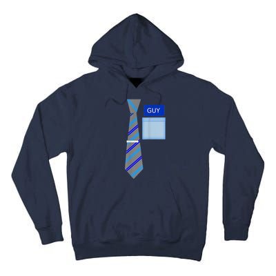 Guy Office Suit And Tie Costume Tall Hoodie