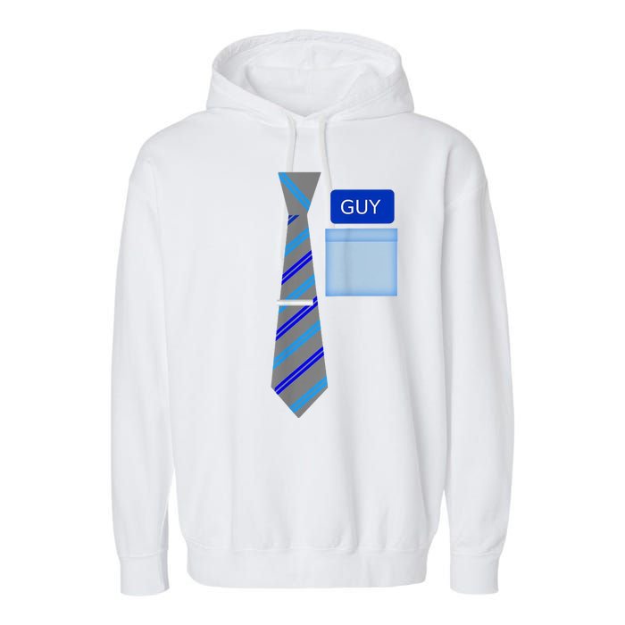 Guy Office Suit And Tie Costume Garment-Dyed Fleece Hoodie