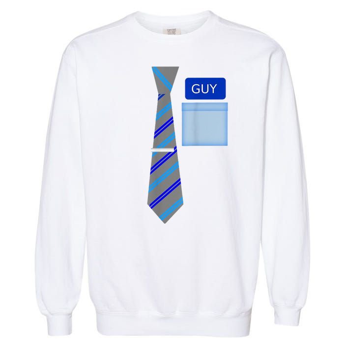 Guy Office Suit And Tie Costume Garment-Dyed Sweatshirt