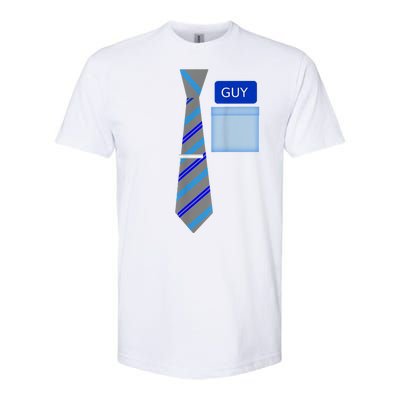 Guy Office Suit And Tie Costume Softstyle® CVC T-Shirt