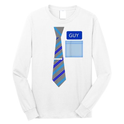 Guy Office Suit And Tie Costume Long Sleeve Shirt