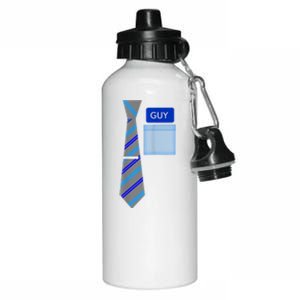 Guy Office Suit And Tie Costume Aluminum Water Bottle 