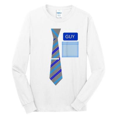 Guy Office Suit And Tie Costume Tall Long Sleeve T-Shirt