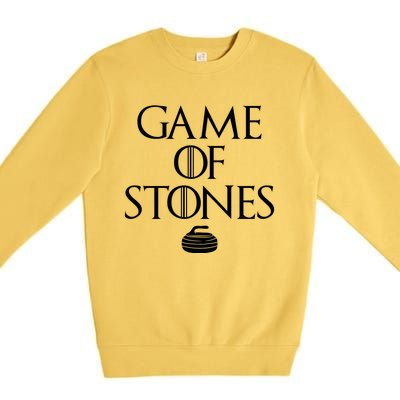 Game Of Stones Curler Parody Premium Crewneck Sweatshirt