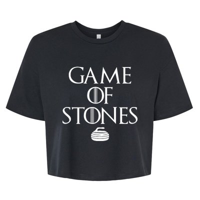 Game Of Stones Curler Parody Bella+Canvas Jersey Crop Tee