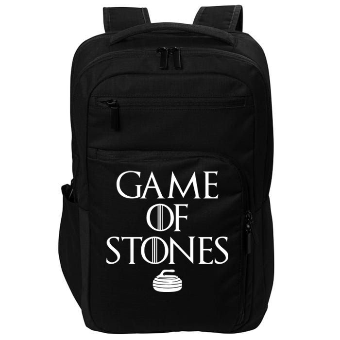 Game Of Stones Curler Parody Impact Tech Backpack