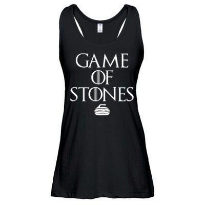 Game Of Stones Curler Parody Ladies Essential Flowy Tank