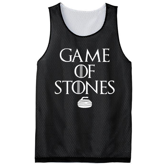 Game Of Stones Curler Parody Mesh Reversible Basketball Jersey Tank