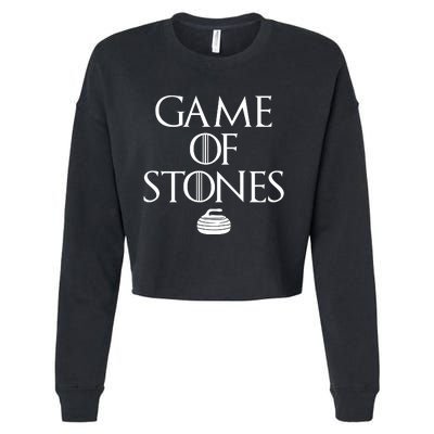 Game Of Stones Curler Parody Cropped Pullover Crew