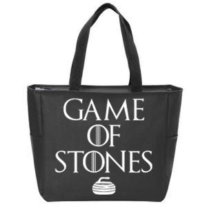 Game Of Stones Curler Parody Zip Tote Bag